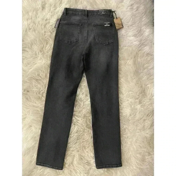 Buffalo David Bitton Jayden Jeans Women’s 28 Gray High Rise Straight Stretch $99 - Picture 4 of 6